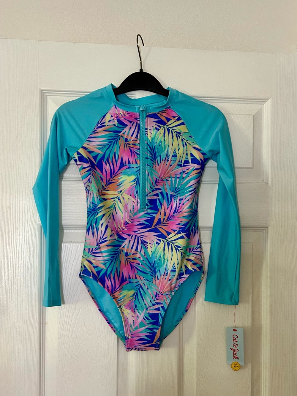 NWT Cat & Jack swimsuit, girls size L (10/12)